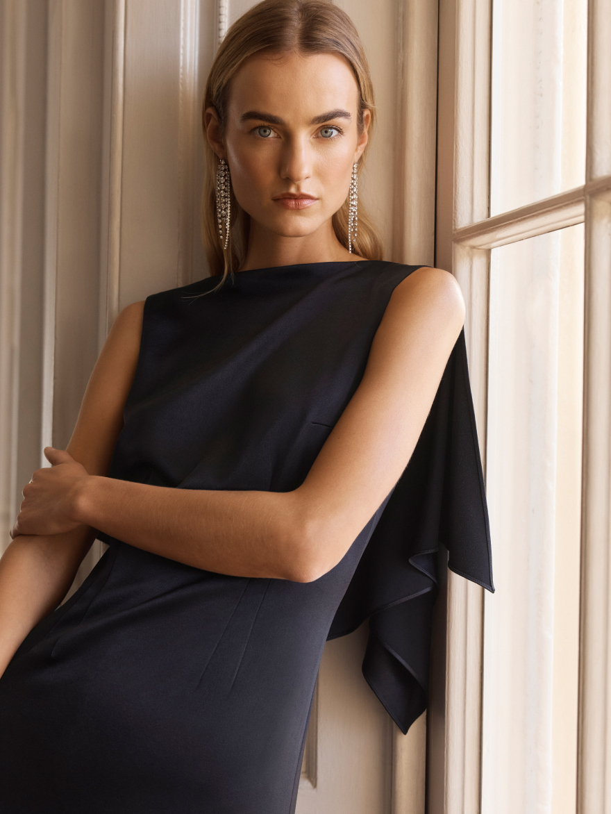 Model wearing the Aulla dress