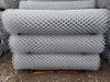 Rolls of 9 gauge x 2" Mesh Galvanized Before Weave GBW Chain Link Fabric