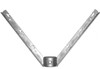 Galvanized, Pressed Steel 6-Wire Corner Barb Arm for Chain Link