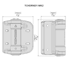 Specification Drawing for D&D Technologies TruClose Round Heavy Duty Gate Hinge Model TCHDRND1-MK2