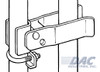 Drawing of DAC Industries Round Post Walk Gate Strong Arm Latch