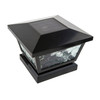 Black Fairmont Solar Light for Posts or Walls from Classy Caps