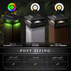 Lumineer Smart Solar Post Cap Sizing