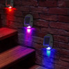 Portland Smart Solar Driveway/Wall Light On Stairs with Different Color Lights