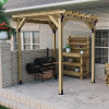 4" x 4" OWT-Lite Laredo Sunset Post Bases by OZCO Ornamental Wood Ties - Pergola Lifestyle