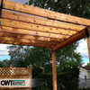 Pergola with Laredo Sunset Joist Hangers from OZCO OWT Hardware