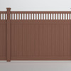 Catalyst Chesapeake TimberGrain Closed Spindle Privacy Fence Panel - Brazilian Blend