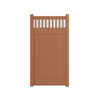 Catalyst Chesapeake TimberGrain Closed Spindle Privacy Gate Kit in Sierra Blend (Horizontal Rails & Pickets Not Included)