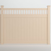 Chesapeake Standard Sand Vinyl Privacy Fence Panel