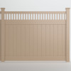 Chesapeake Standard Clay Vinyl Privacy Fence Panel