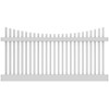 Catalyst Cape Cod Scalloped Vinyl Fence Panel - White