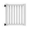 Catalyst Norwalk Closed Picket Vinyl Gate with Hinges - White