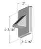 Universal Stair Mount (0 - 45 Degree) from Superior Outdoor Products - Drawing with Dimensions