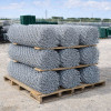 11.5 Gauge Chain Link Fence Fabric, Galvanized on Pallet in Fence Yard