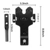Heavy Duty Contemporary Gate Latch for Wood Gates with Dimensions