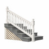 1000 Series 36" Madison Vinyl Stair Railing Section - White