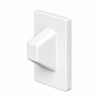 1000 Series Universal 28-45 Degree Stair Rail Mount - White