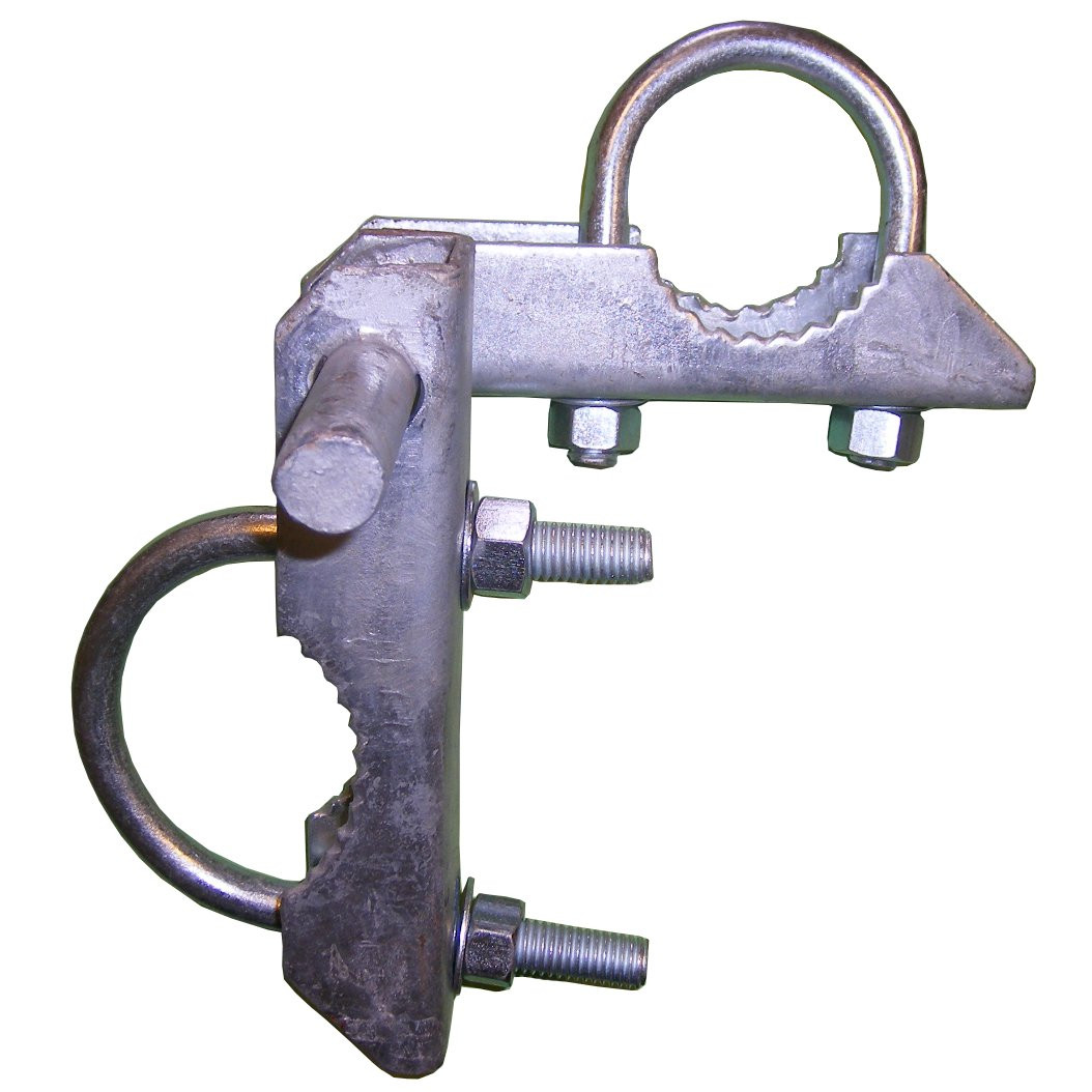 Pressed Steel Chain Link Gate Arm Hinge / Industrial Offset Hinge