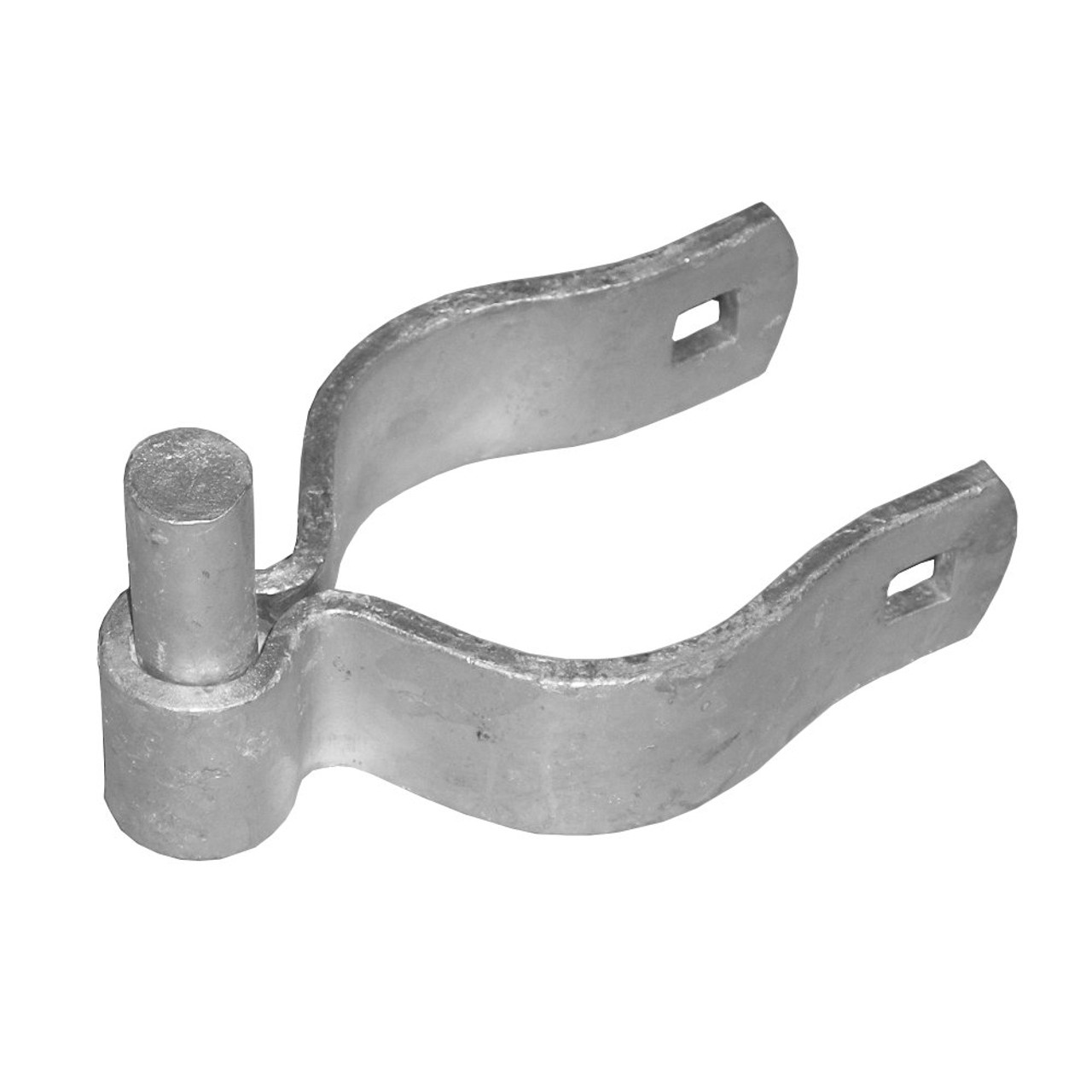 Galvanized Pressed Steel Male Strap Hinge for Chain Link Gates Galvanized Pressed Steel Male Strap Hinge for Chain Link Gates