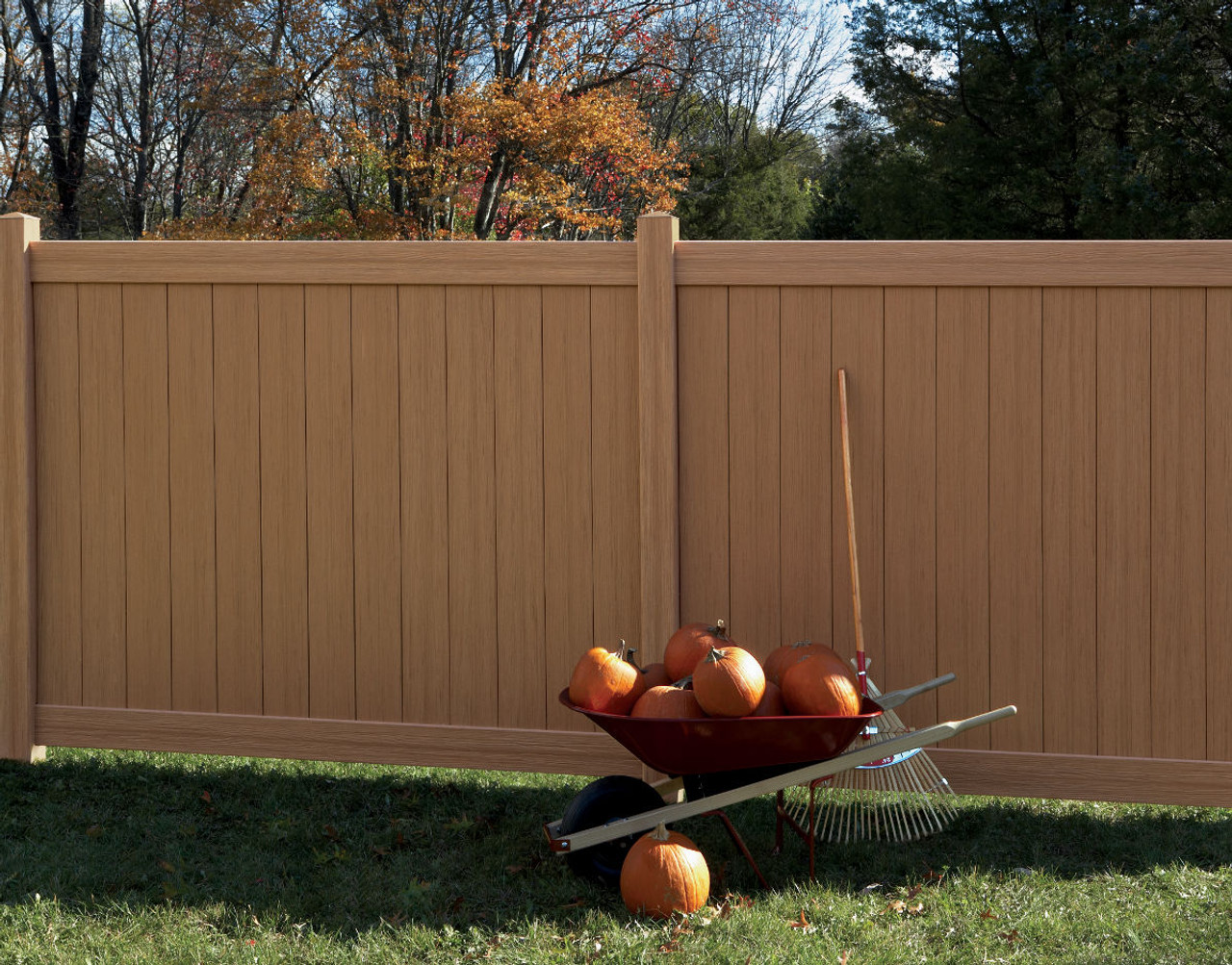 Bufftech Chesterfield CertaGrain Vinyl Fence Sections