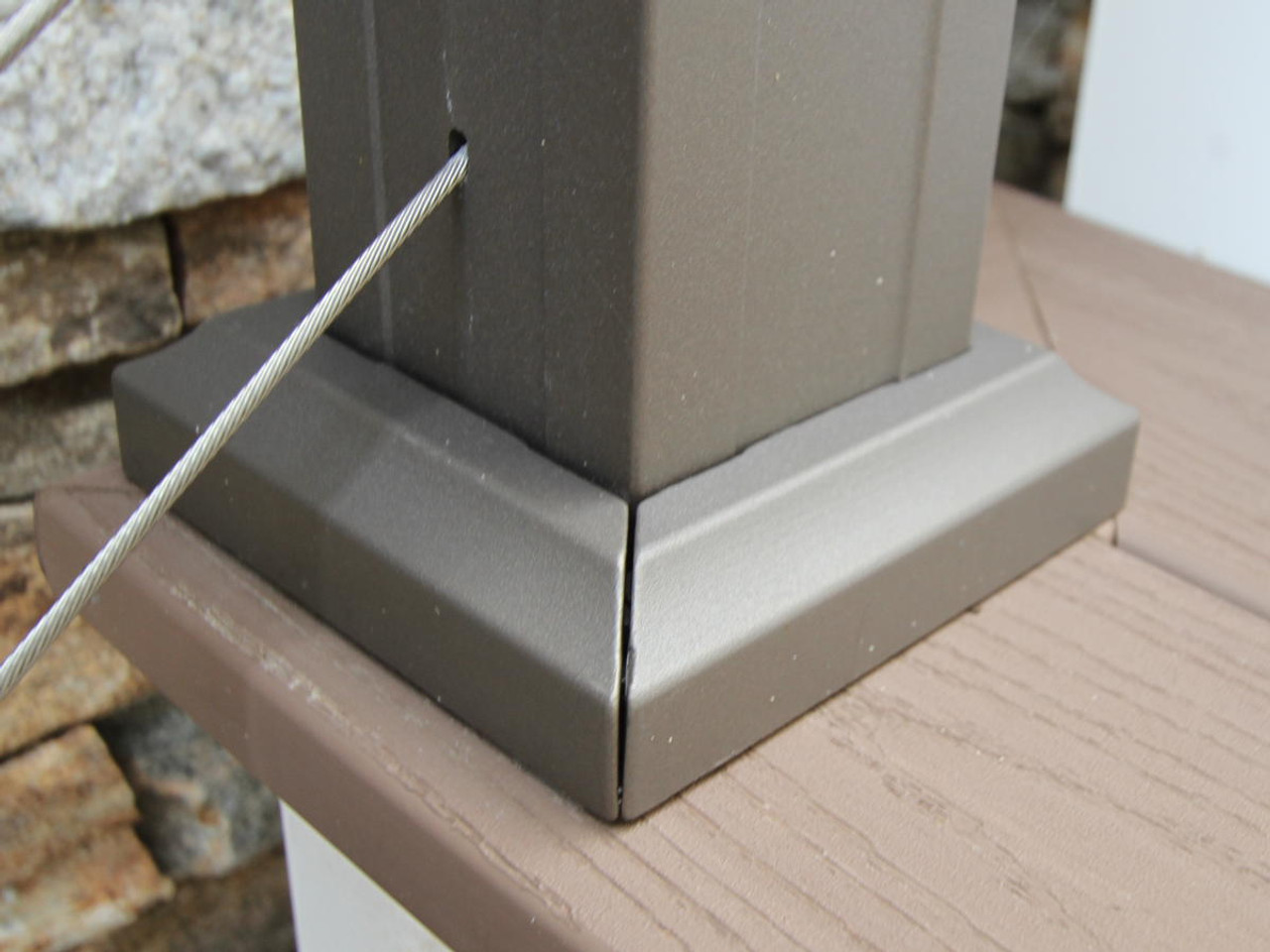 Key-Link Aluminum Railing 2-Piece Post Trim