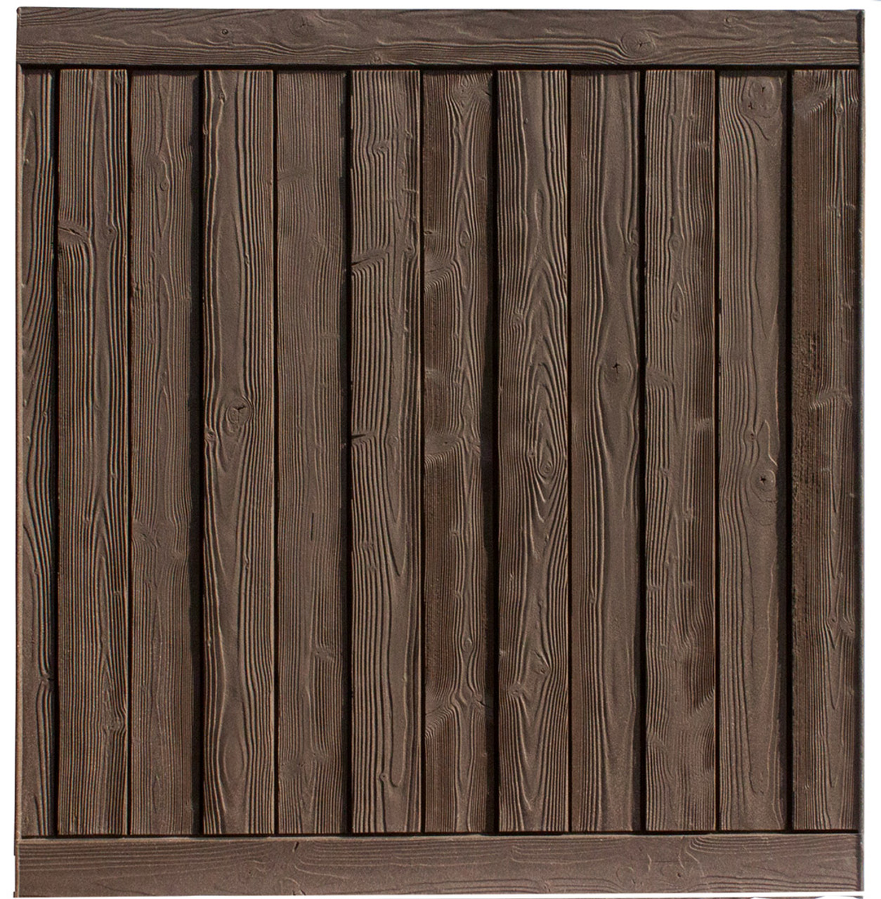 Bufftech Sherwood Fence Panel in Walnut Brown