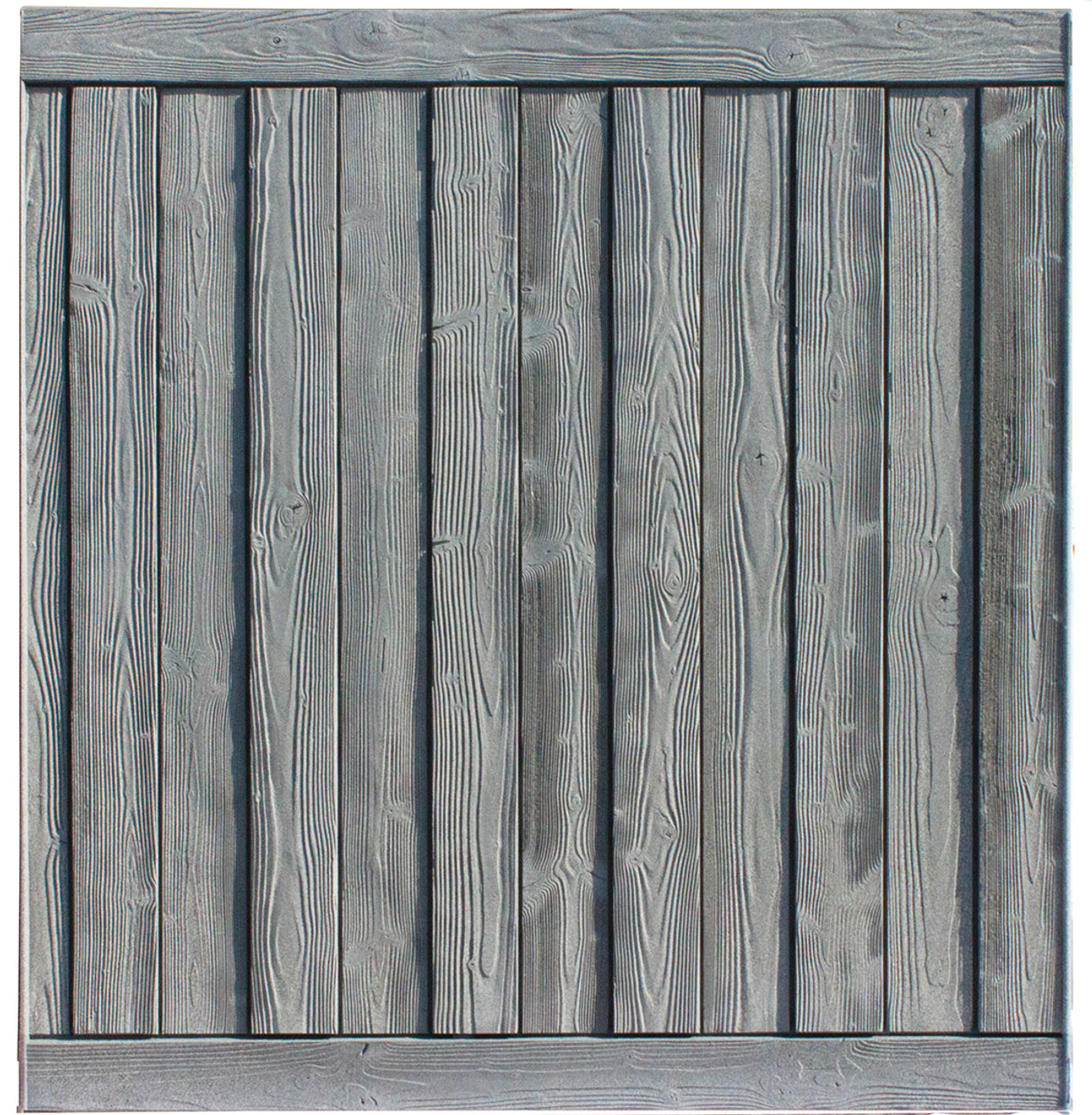 Bufftech Sherwood Fence Panel in Nantucket Gray