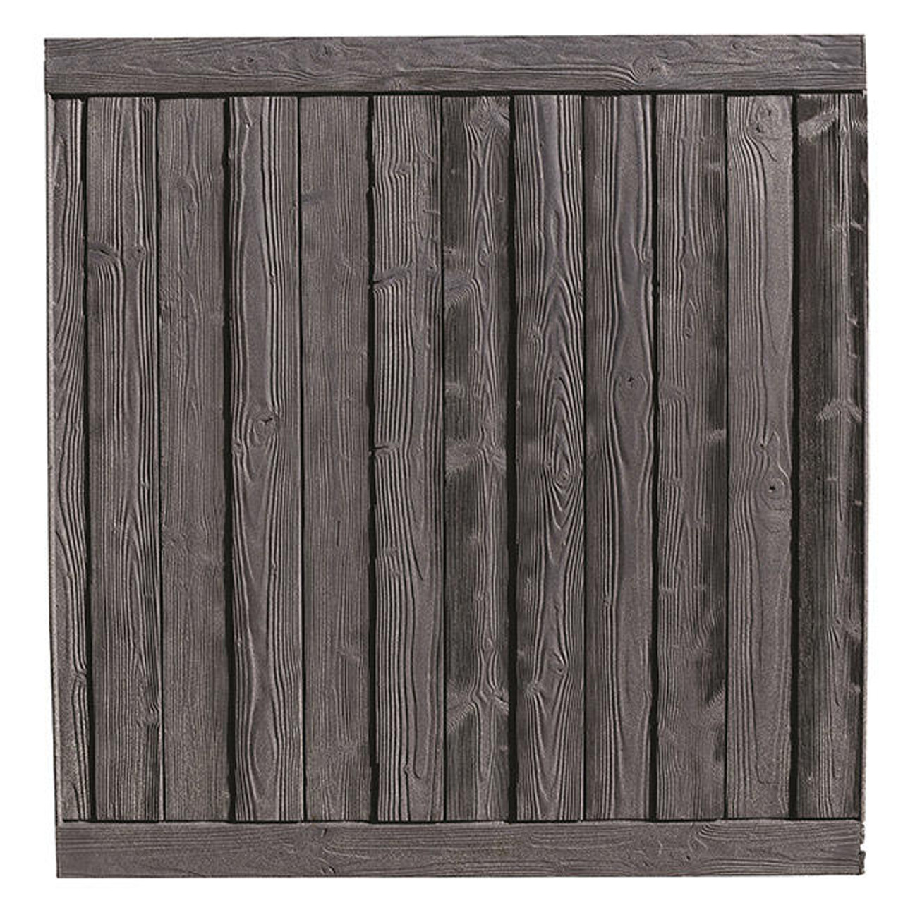 Bufftech Sherwood Fence Panel in Black Oak