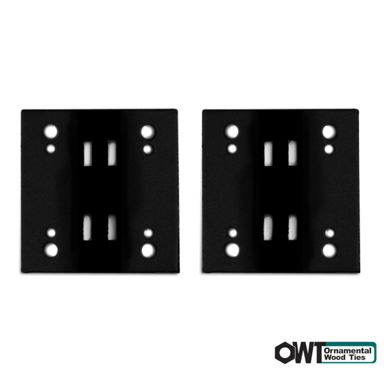 OWT Ironwood 6" Butt Joint Flush Plate Connectors - 2-Pack