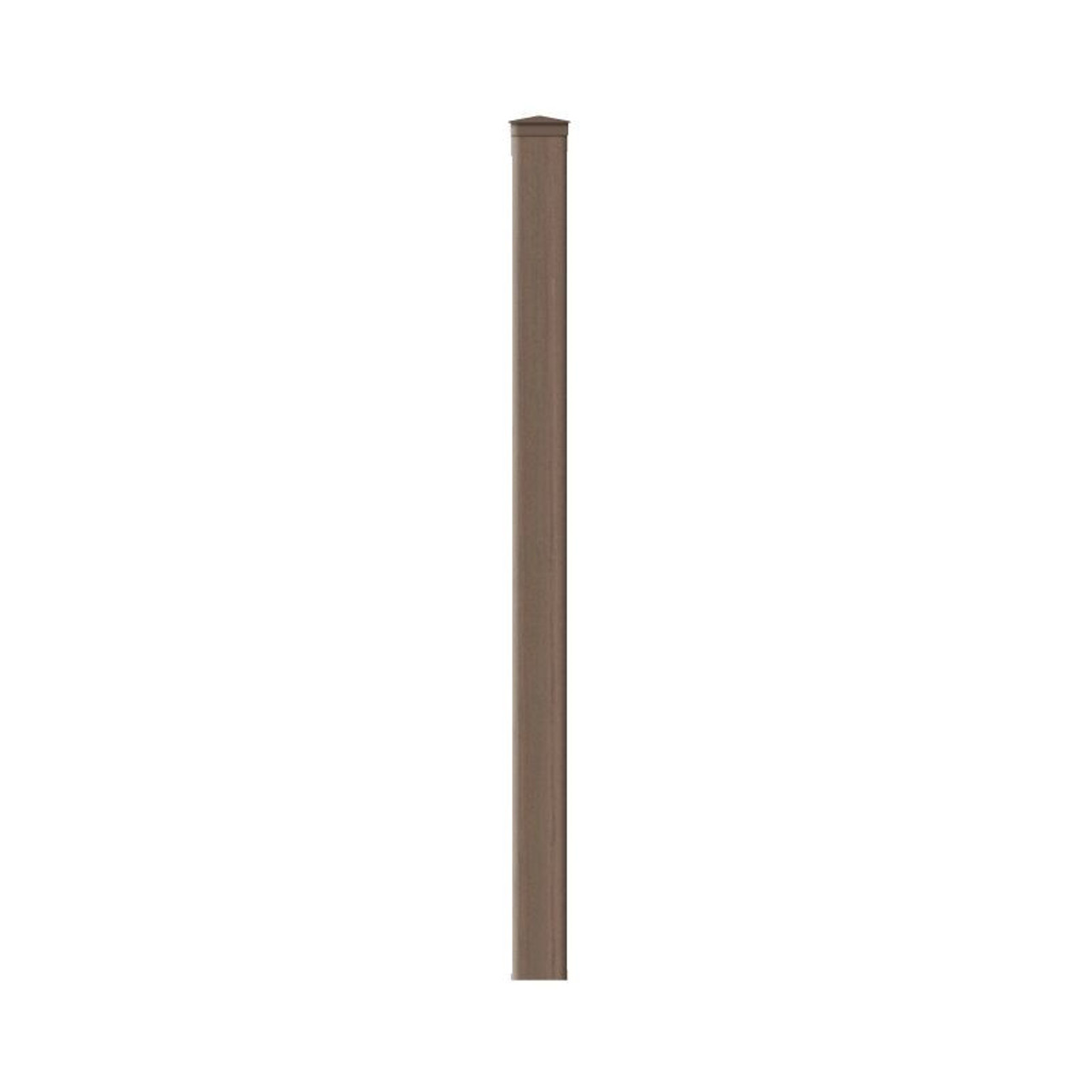 Catalyst Madison TimberGrain Vinyl Post in Weathered Blend