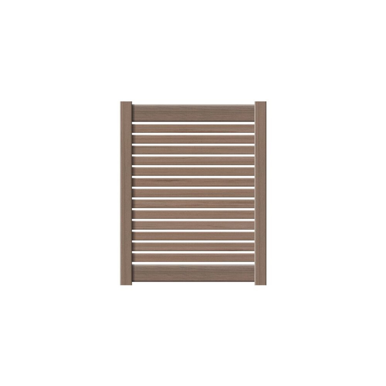 Catalyst Largo TimberGrain 50" Semi-Private PreAssembled Gate  - Weathered Blend
