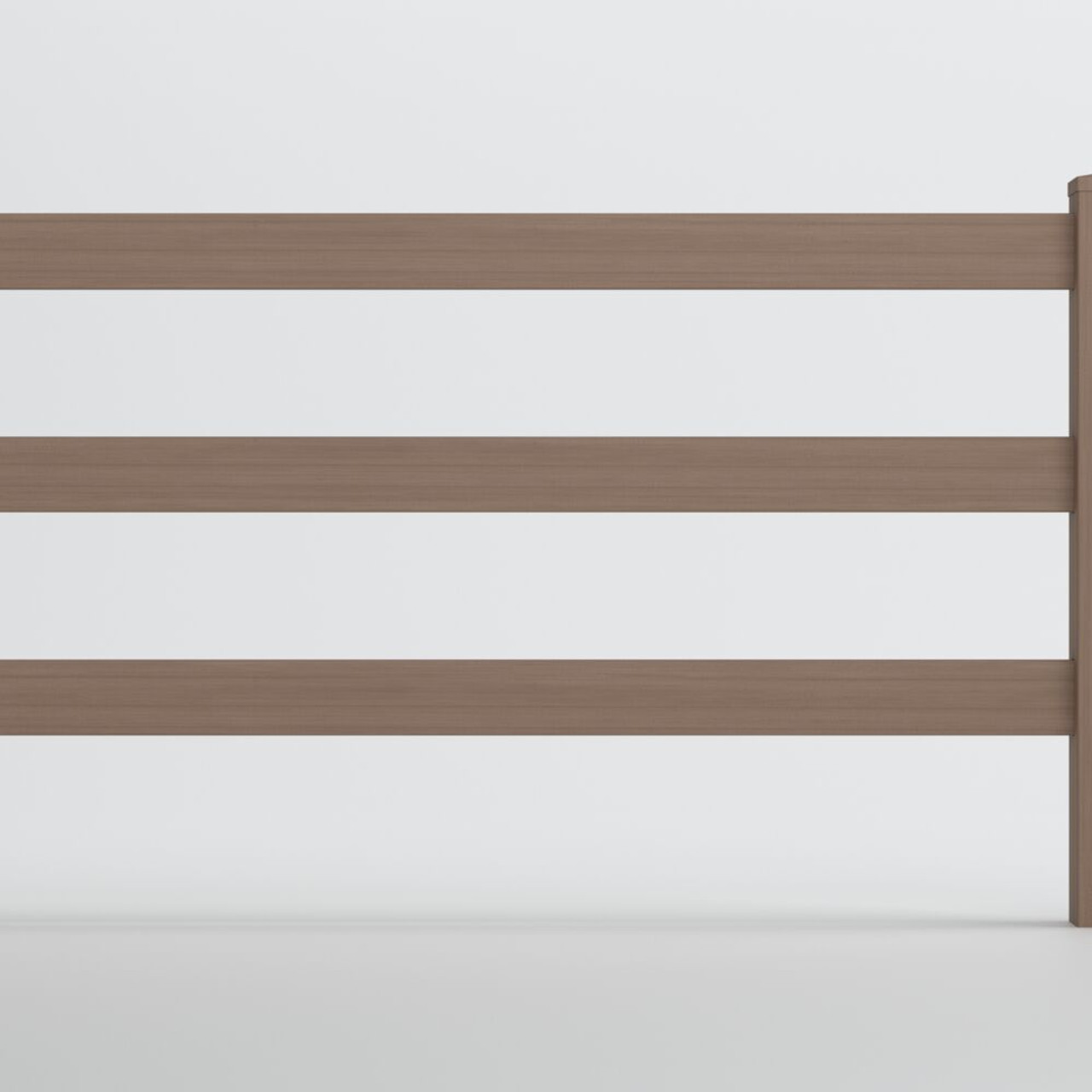 Catalyst Coronado TimberGrain Vinyl Ribbed Ranch Rails - Weathered Blend