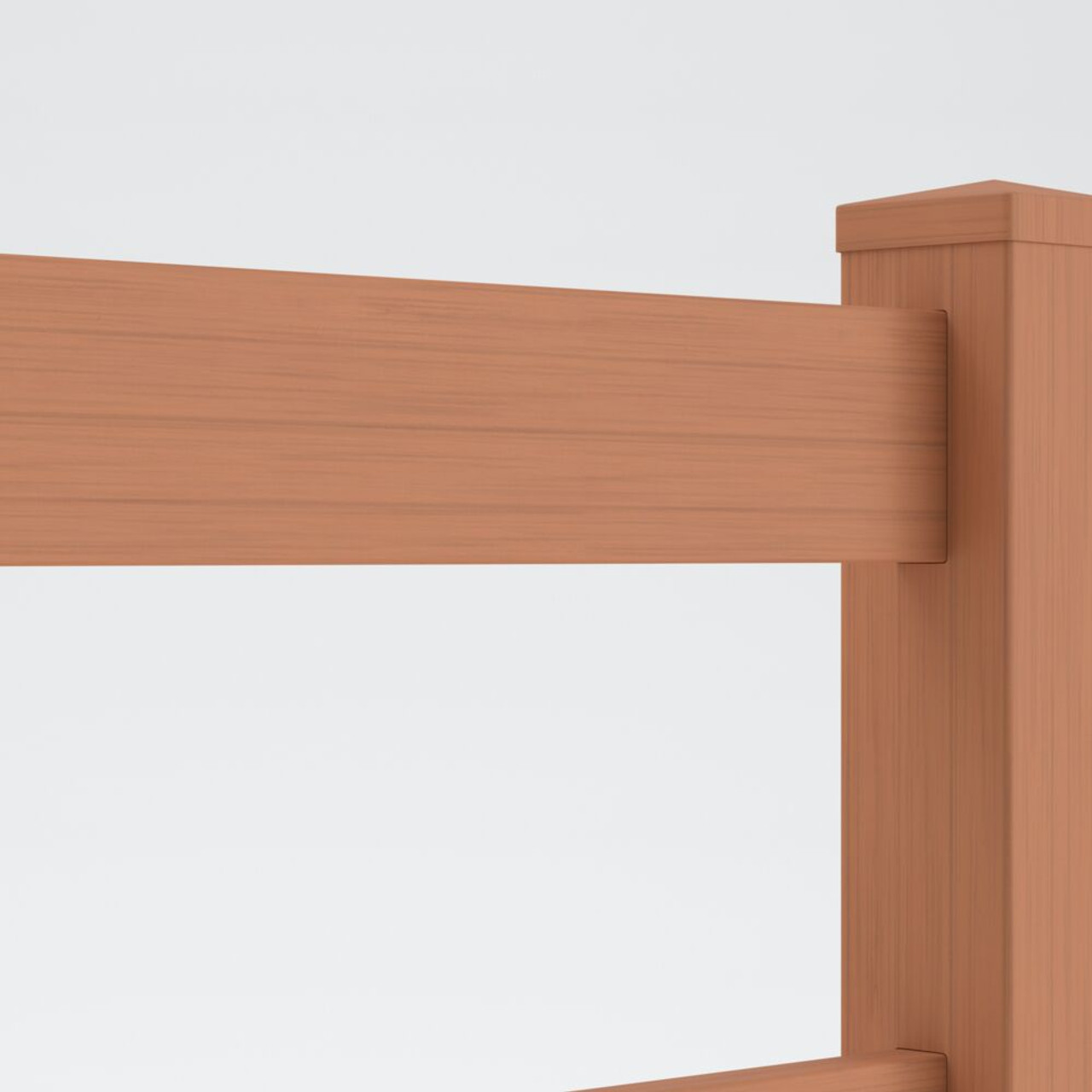 Catalyst Coronado TimberGrain Ranch Rail Vinyl Post - Sierra Blend