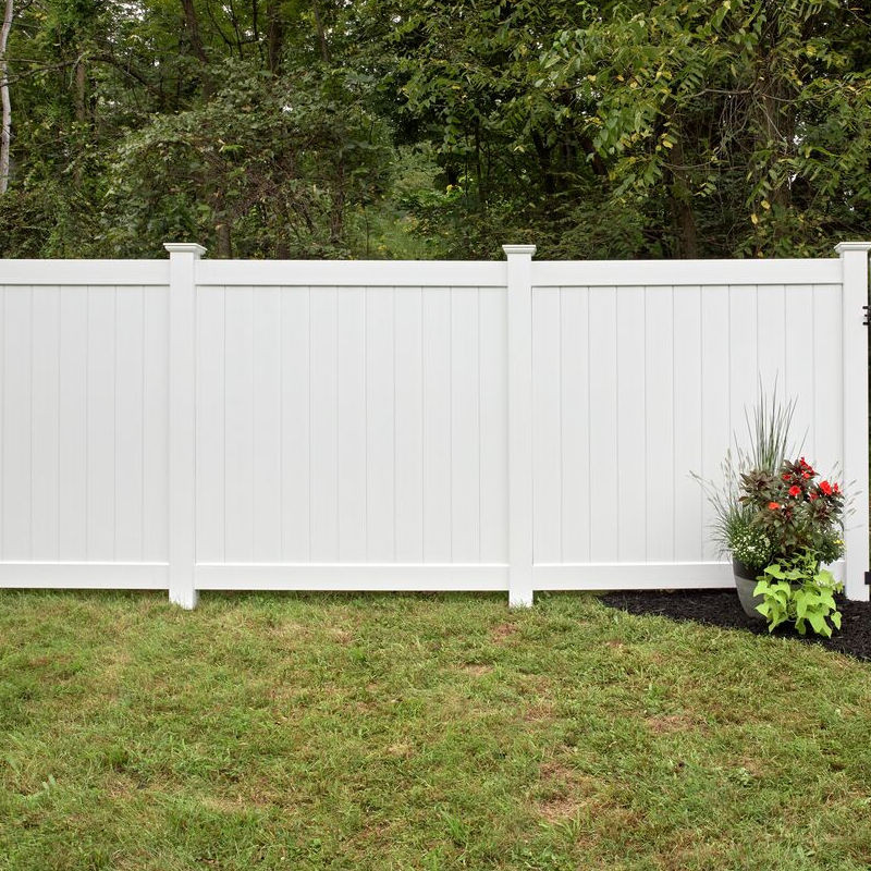 Catalyst Newbury Standard Solid Vertical Privacy Fence in White