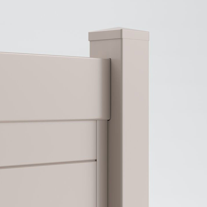 Catalyst Standard 5" x 5" Pyramid Post Cap - Gray Profile Shot