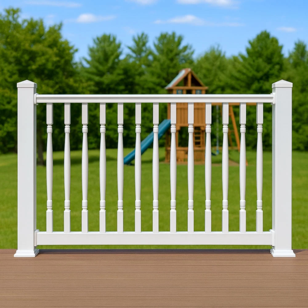Superior Outdoor Products White Series 200 Madison Railing - AI Generated Representative Photo (Actual appearance my differ)