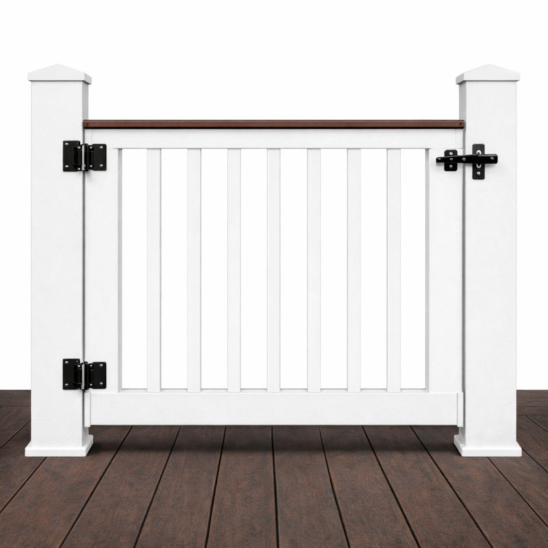 400 Series Model Vinyl Railing Gate - AI Representation