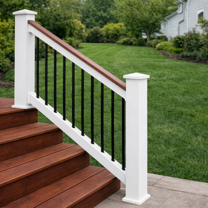 400 Series York Stair Railing - AI Generated Representation