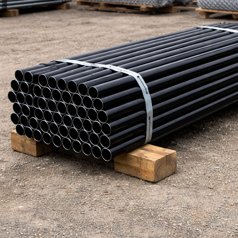 Black Vinyl Coated Sch40 Posts