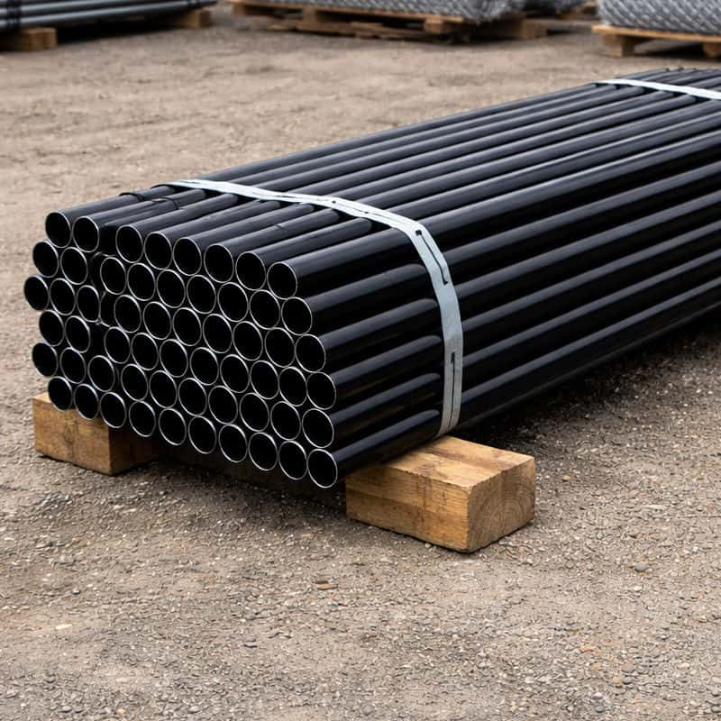 Black Vinyl Coated Sch40 Posts