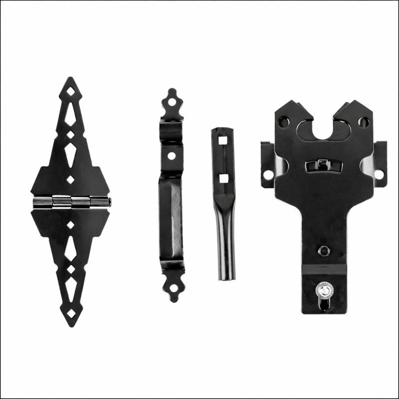 Heavy Duty Contemporary Walk Gate Hardware Kit for Wood Gates