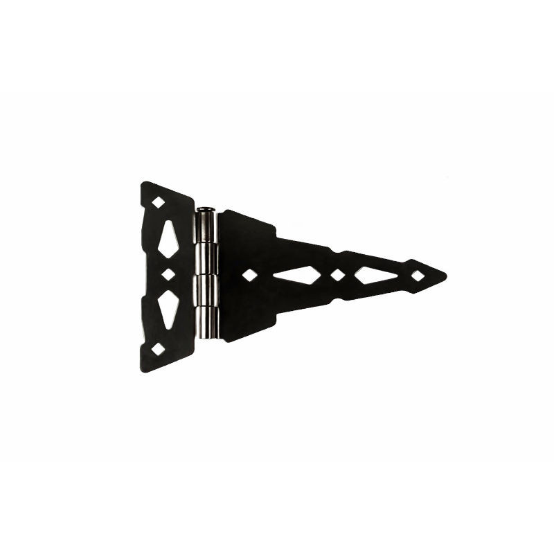 10" Black Heavy Duty T-Hinges for Wood Gates