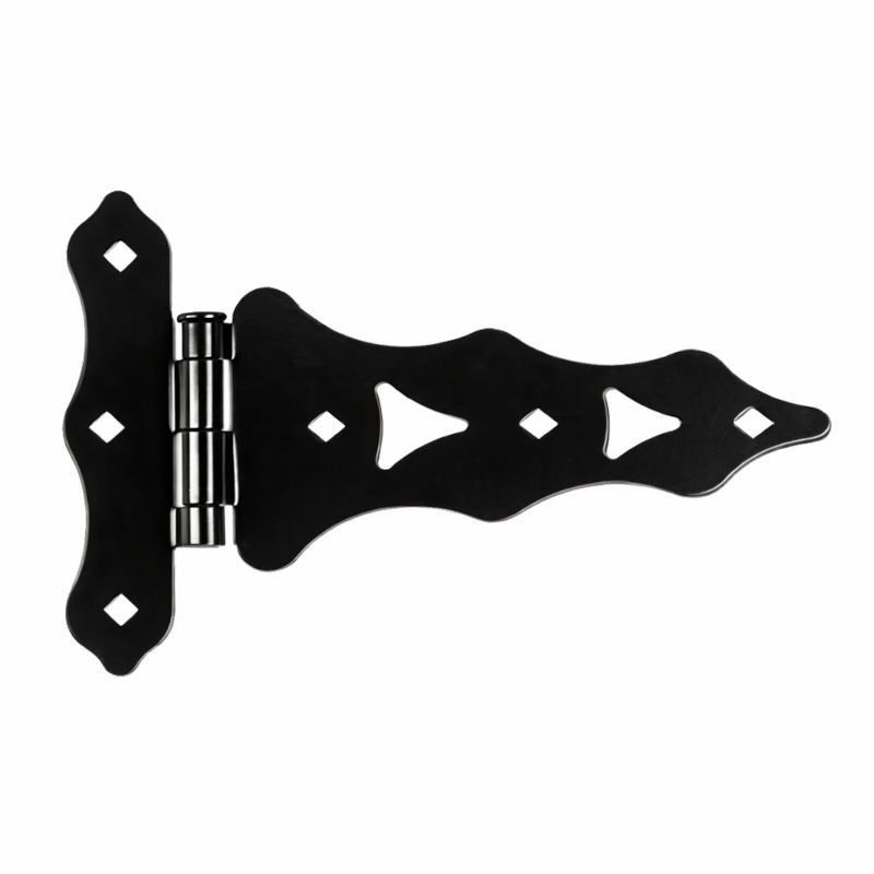 10" Black Heavy Duty Traditional T-Hinge for Wood Gates
