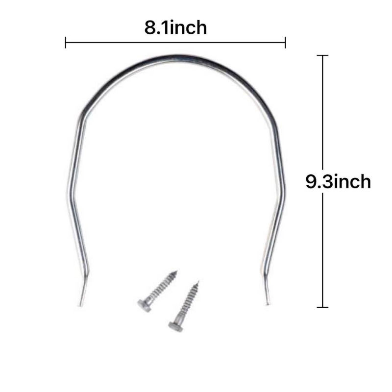 Heavy Duty Split Rail Loop Latch with Screws with Dimensions