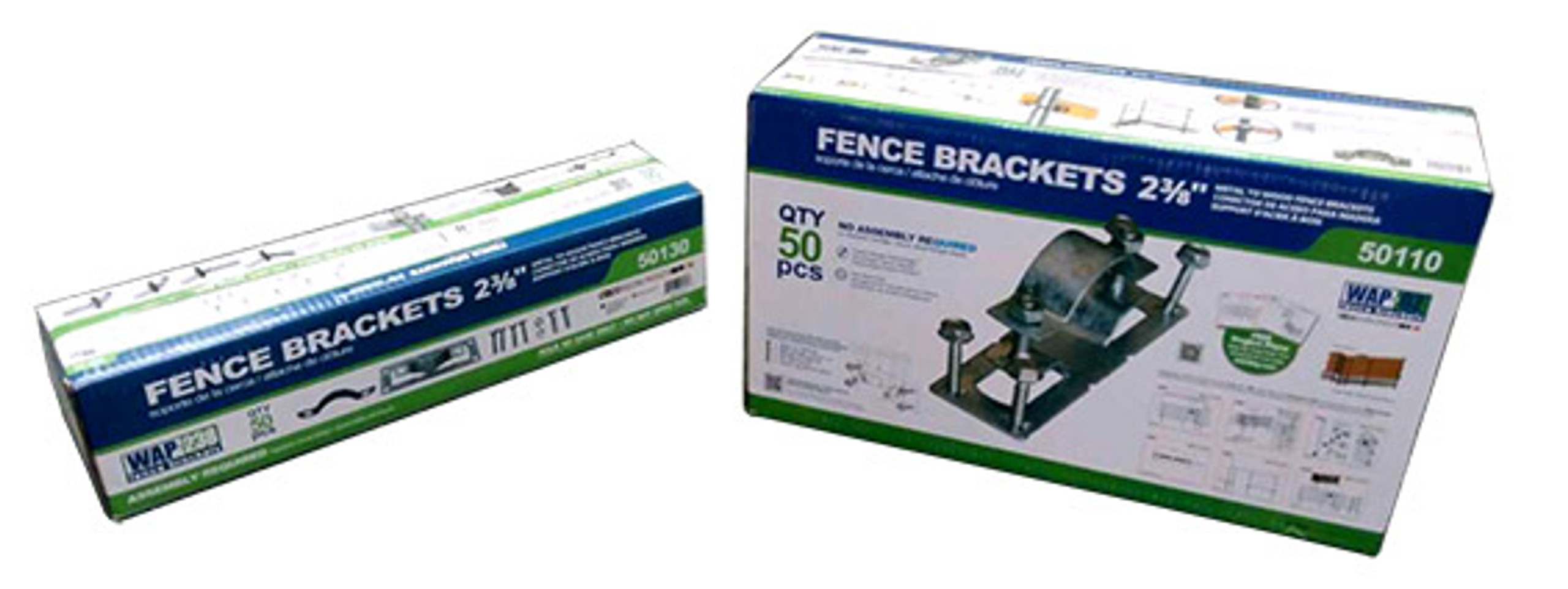 OZCO WAP238 Wood to Steel Fence Brackets Fit 23/8" Post