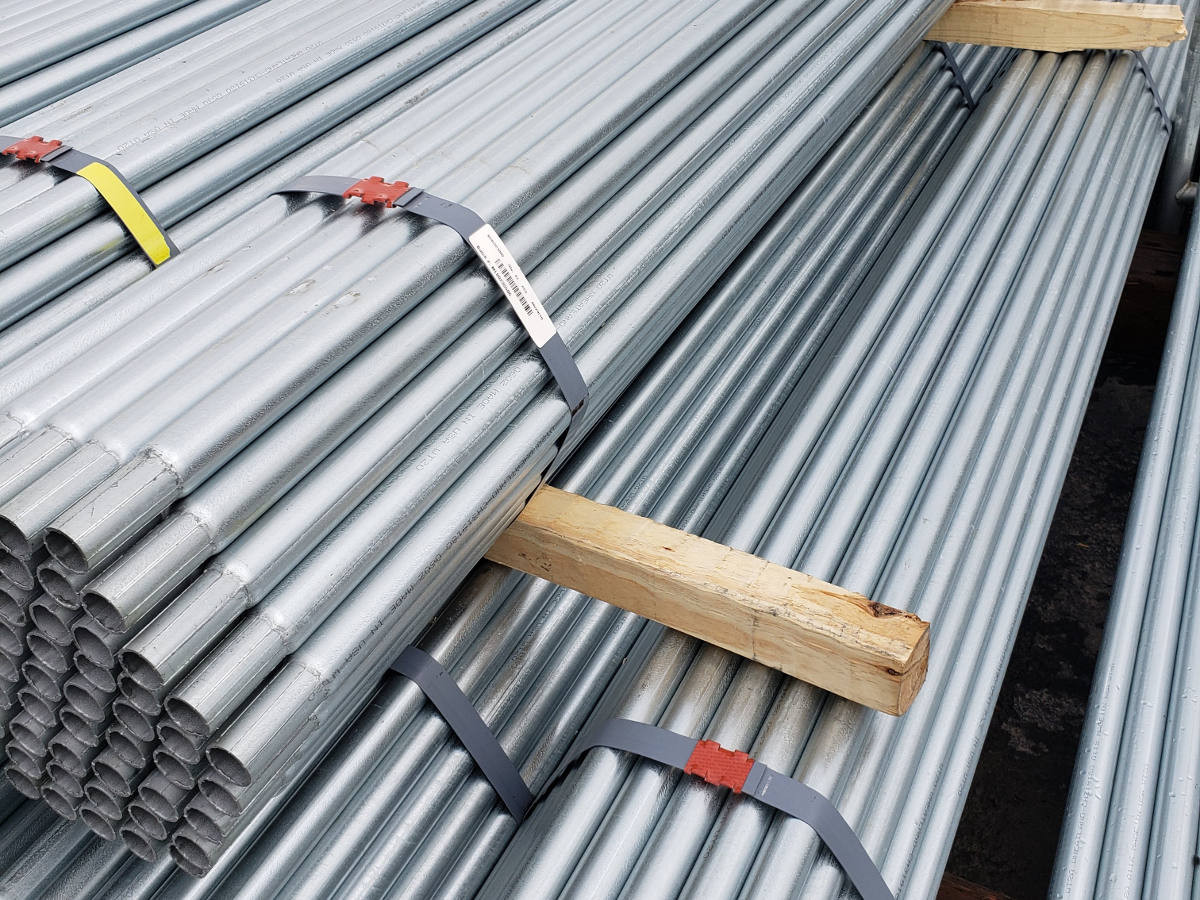 Galvanized Chain Link Tension Bars Multiple Sizes