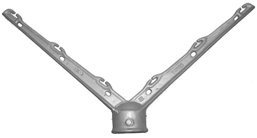 Galvanized Steel 6-Wire Corner Barb Arm