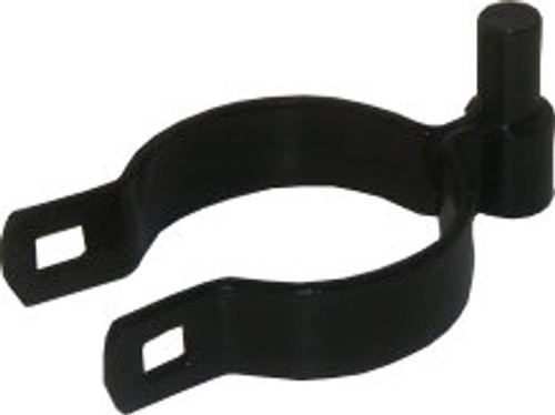 Black Pressed Steel Male Strap Hinge for Chain Link Gates Black Pressed Steel Male Strap Hinge for Chain Link Gates