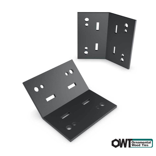 OWT Ironwood 6" Flush Inside 45 Plate Connector - 2-Pack