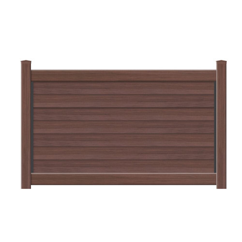 Catalyst Madison TimberGrain Solid Horizontal Privacy Fence Panel - Brazilian Blend